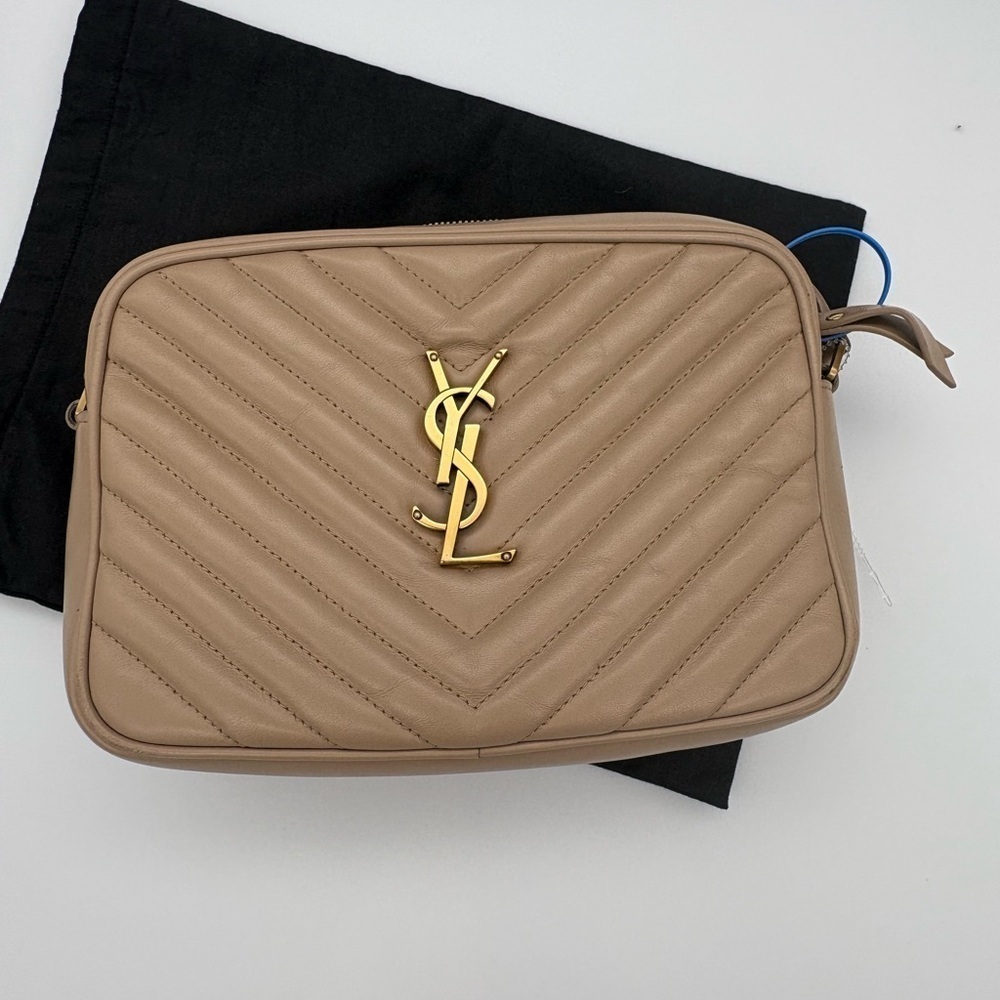 Yves Saint Laurent YSL Camera Bag Dark Beige with Dustbag - Picture 4 of 17